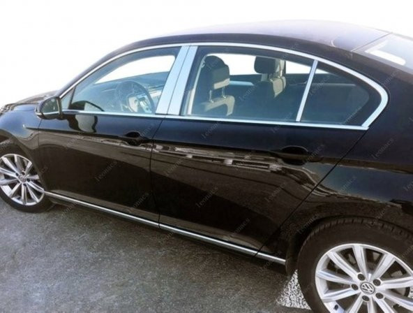 Leonacs Fams Otomotiv VW Passat B8 Krom Kapı Direk Seti 6 parça 2014-2019 arası Paslanmaz Çelik ürün görseli
