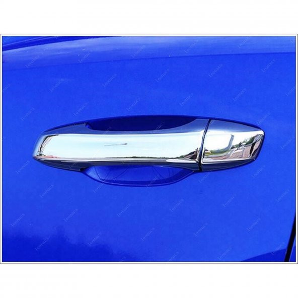 Leonacs Fams Otomotiv Skoda SUPERB Krom Kapı Kolu 4 Kapı 2015 ve üzeri Paslanmaz Çelik - Resim 2