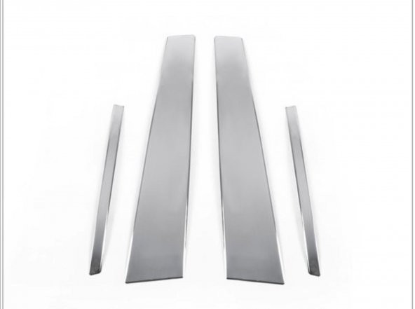 Leonacs Fams Otomotiv VW Jetta Krom Kapı Direk Seti 4 parça 2011-2018 arası Paslanmaz Çelik - Resim 4