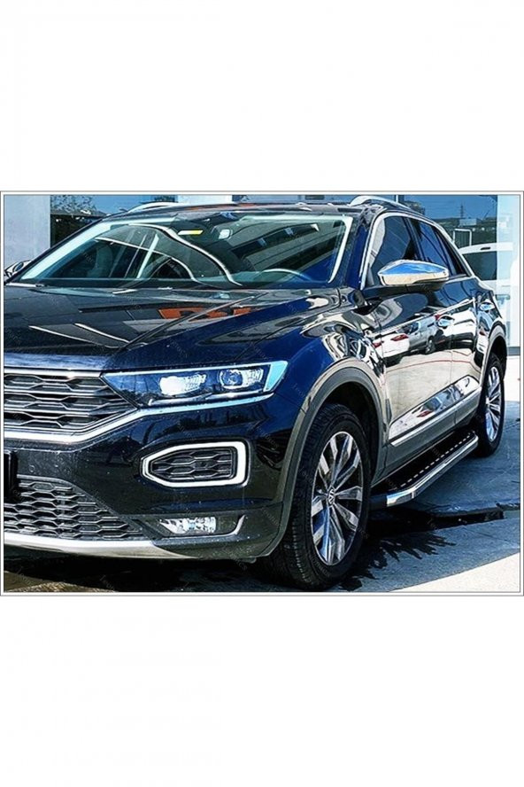 Leonacs Fams Otomotiv VW T-Roc Krom Ayna Kapağı 2 Parça 2017 ve üzeri Paslanmaz Çelik - 3