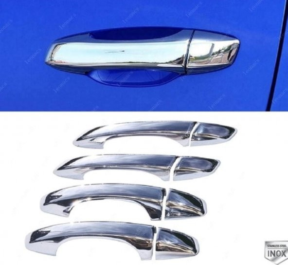 Leonacs Fams Otomotiv VW T-Roc Krom Kapı Kolu 4 Kapı 2017 ve Sonrası Paslanmaz Çelik ürün görseli