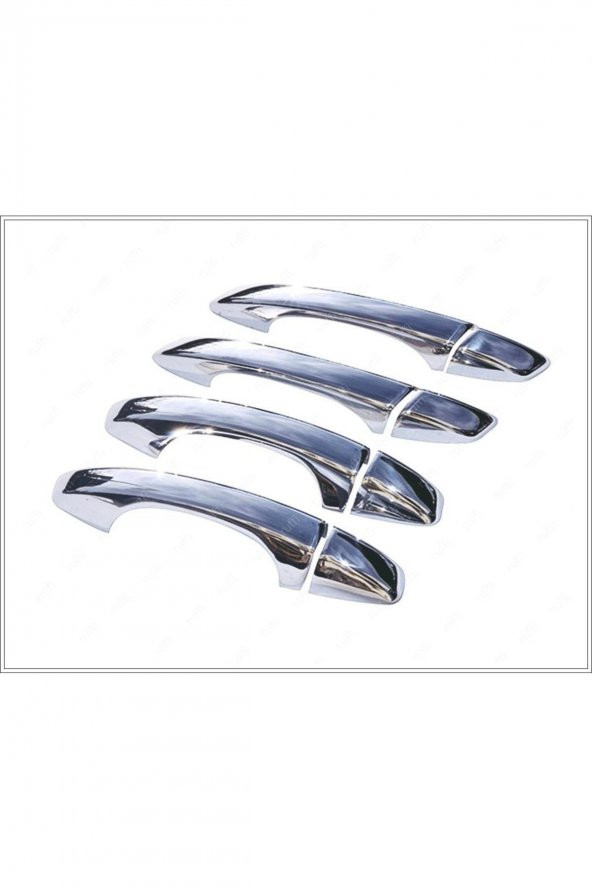 Leonacs Fams Otomotiv VW T-Roc Krom Kapı Kolu 4 Kapı 2017 ve Sonrası Paslanmaz Çelik - Resim 5