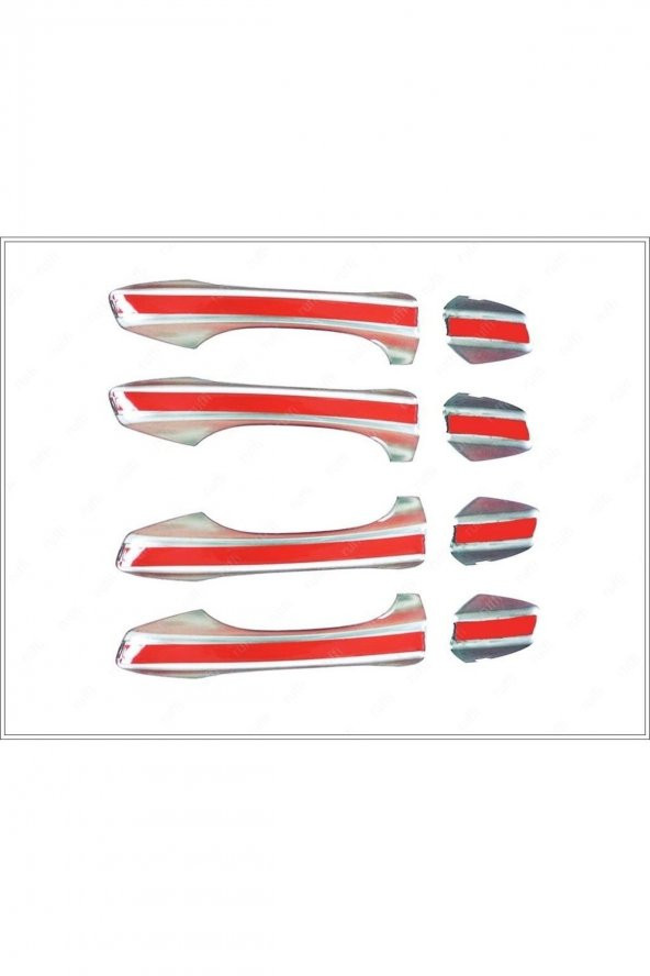 Leonacs Fams Otomotiv VW T-Roc Krom Kapı Kolu 4 Kapı 2017 ve Sonrası Paslanmaz Çelik - Resim 6