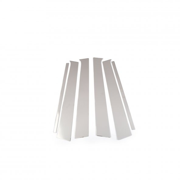 Leonacs Fams Otomotiv VW Amarok Krom Kapı Direği 6 parça 2010 ve üzeri Paslanmaz Çelik - Resim 3