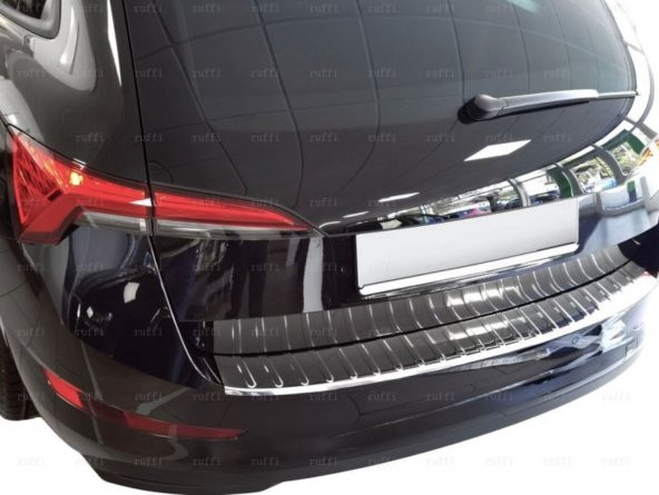 Leonacs Fams Otomotiv Skoda Scala Krom Arka Tampon Eşiği 2019 Üzeri Paslanmaz Çelik