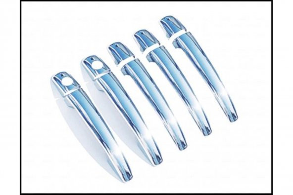 Leonacs Fams Otomotiv Fiat Scudo Krom Kapı kolu 5 Kapı 2007-2016 arası Paslanmaz Çelik (ÇİFT DELİK) ürün görseli