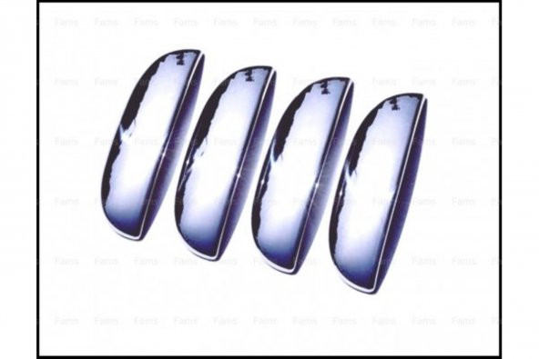 Leonacs Fams Otomotiv Fiat Siena Krom Kapı Kolu 4 Kapı 1998 ve üzeri Paslanmaz Çelik - Resim 2