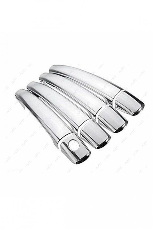 Leonacs Fams Otomotiv Fiat Scudo Krom Kapı Kolu 4 Kapı 2007-2016 arası Paslanmaz Çelik - Resim 2