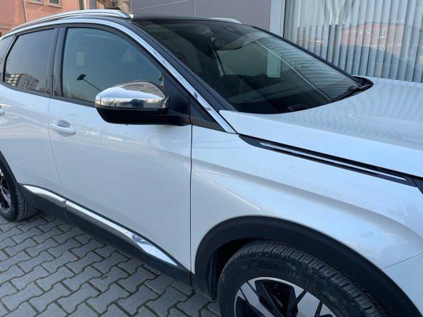 Leonacs Fams Otomotiv Peugeot 3008 Krom Ayna Kapağı 2 parça 2016 ve üzeri Paslanmaz Çelik - 2