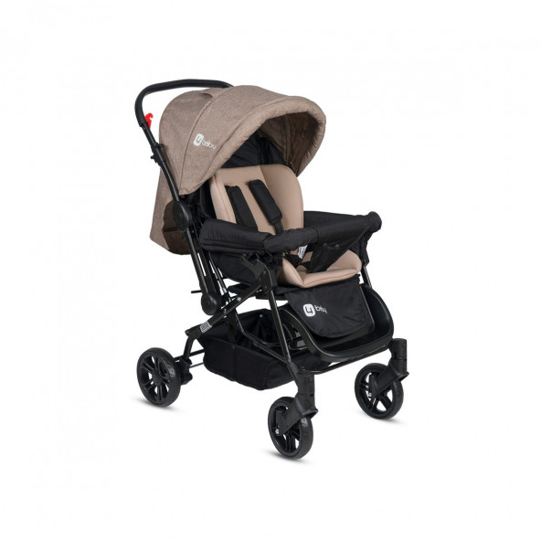 4 Baby Olympus Çift Yönlü Bebek Arabası Kahve