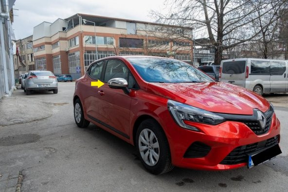 Leonacs Fams Otomotiv Renault Clio 5 HB Krom Ayna Kapağı 2 parça 2019 ve üzeri Paslanmaz Çelik - Resim 4