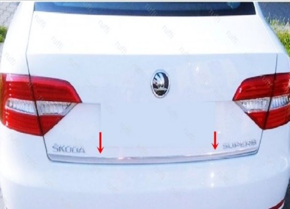 Leonacs Fams Otomotiv Skoda SuperB Krom Bagaj Alt Çıtası 2015 Üzeri Paslanmaz Çelik - 1