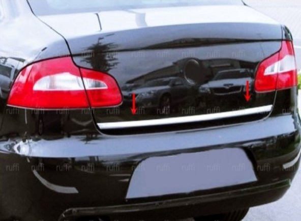 Leonacs Fams Otomotiv  Skoda SuperB Krom Bagaj Alt Çıtası 2008-2015 Arası Paslanmaz Çelik