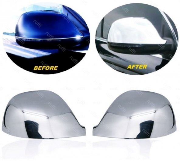 Leonacs Fams Otomotiv VW T6 Transporter Krom Ayna Kapağı 2 parça 2015 ve üzeri Paslanmaz Çelik ürün görseli