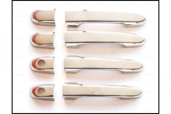 Leonacs Fams Otomotiv Hyundai Accent Era Krom Kapı Kolu 4 Kapı 2005 ve üzeri Paslanmaz Çelik (ÇİFT DELİKLİ) - Resim 3