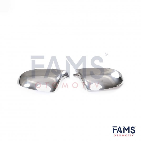 FAMS OTO AKSESUAR Audi A3 Krom Ayna Kapağı 2 parça 2008-2010 arası Paslanmaz Çelik - Resim 2
