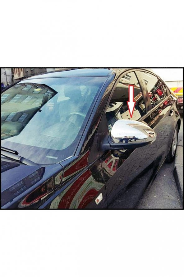 FAMS OTO AKSESUAR Chevrolet Cruze Krom Ayna Kapağı 2 parça 2009 ve üzeri Paslanmaz Çelik (HB SEDAN uyumlu)