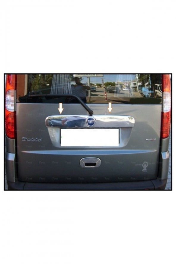 FAMS OTO AKSESUAR Fiat Doblo Krom Bagaj Çıtası 2006-2010 arası Paslanmaz Çelik