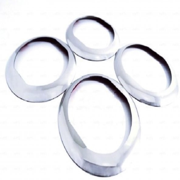 FAMS OTO AKSESUAR Dacia Lodgy Krom Havalandırma Çerçeve 4 Parça 2012 Üzeri Paslanmaz Çelik - Resim 2