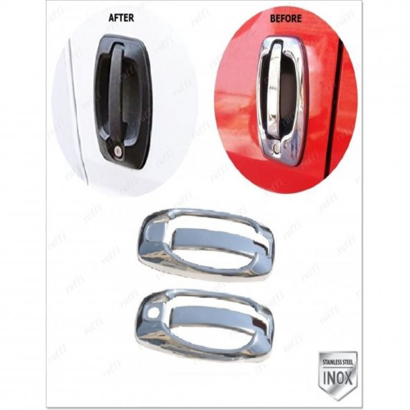 FAMS OTO AKSESUAR Citroen Jumper Krom Kapı Kolu+Çerçeve 2 Kapı 2006 Üzeri Paslanmaz Çelik ürün görseli