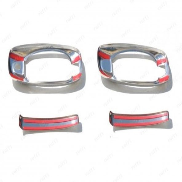 FAMS OTO AKSESUAR Citroen Jumper Krom Kapı Kolu+Çerçeve 2 Kapı 2006 Üzeri Paslanmaz Çelik - Resim 4
