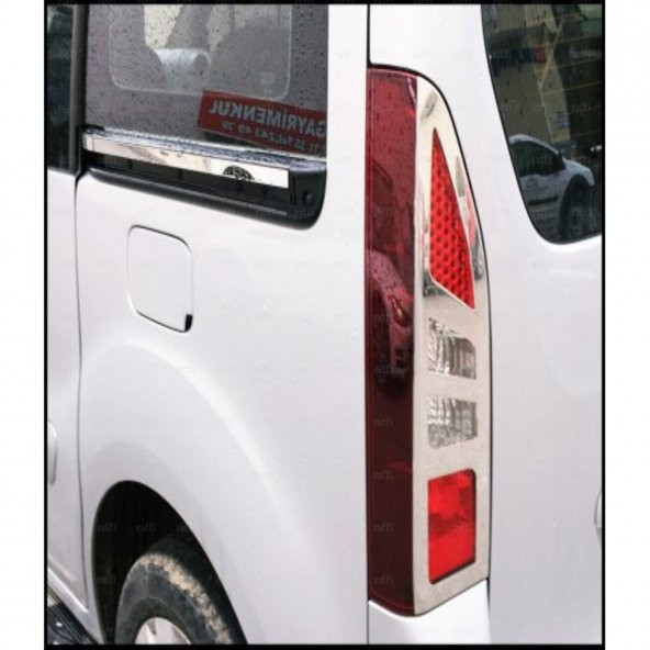 FAMS OTO AKSESUAR Citroen Berlingo Krom Stop Çerçeve 2 Parça 2008-2012 Arası Paslanmaz Çelik - 2