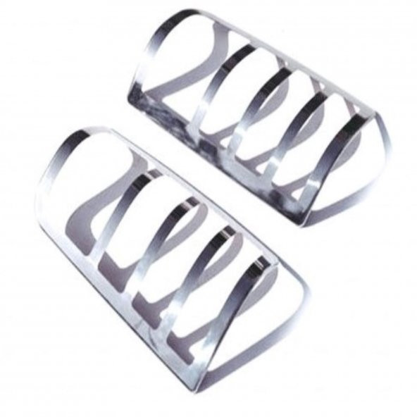 FAMS OTO AKSESUAR Citroen Berlingo Krom Stop Çerçeve 2 Parça 1996-2008 Paslanmaz Çelik - 2