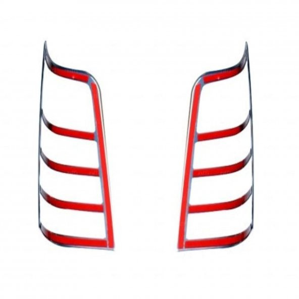 FAMS OTO AKSESUAR Citroen Berlingo Krom Stop Çerçeve 2 Parça 1996-2008 Paslanmaz Çelik - 3