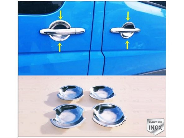 FAMS OTO AKSESUAR Mercedes Sprinter W906  Krom Dış Kapı Kolu Tası 4 Kapı 2006 -2018 arası Paslanmaz Çelik ürün görseli