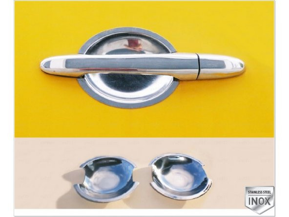 FAMS OTO AKSESUAR VW Crafter Krom Dış Kapı Kolu Tası 2 Kapı 2006-2016 arası Paslanmaz Çelik