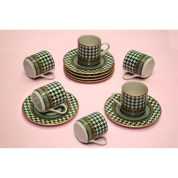 Vitale Sahra 6'lı Kahve Fincanı Takımı MTFK.0068 - Resim 2