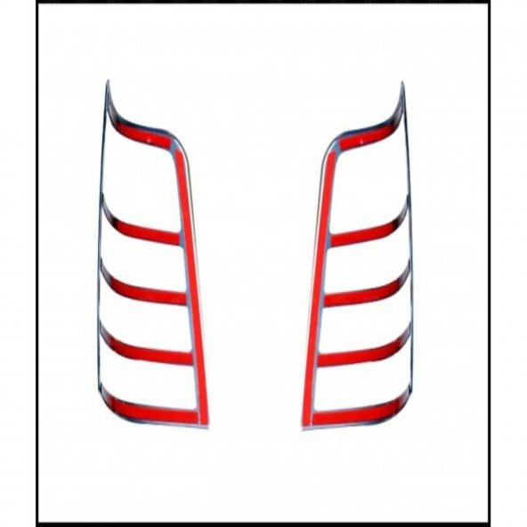 FAMS OTO AKSESUAR Peugeot Partner Krom Stop Çerçeve 2 Parça 1996-2008 Arası Paslanmaz Çelik - 3