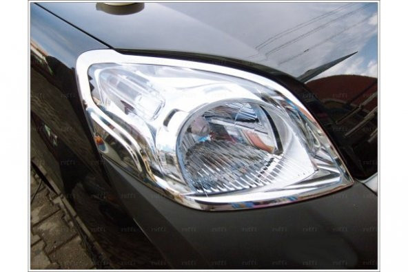 FAMS OTO AKSESUAR Peugeot Bipper Krom Far Çerçeve 2 parça 2008 üzeri Paslanmaz Çelik - 2