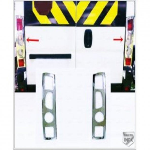 FAMS OTO AKSESUAR Citroen Jumper Krom Stop Çerçeve 2 Parça 2006-2014 Arası Paslanmaz Çelik