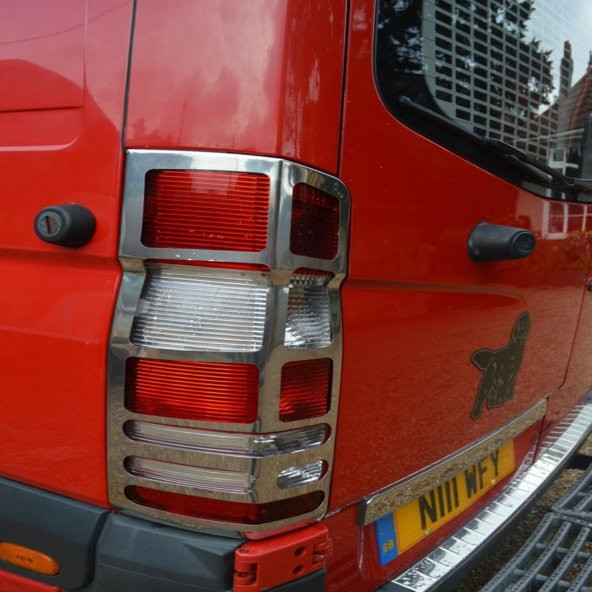 FAMS OTO AKSESUAR Mercedes Sprinter W906 Krom Stop Çerçeve 2 Parça 2006-2018 Arası Paslanmaz Çelik - 3