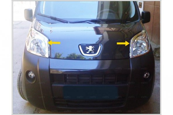 FAMS OTO AKSESUAR Fiat Fiorino Krom Far Çerçevesi 2 parça 2008 ve üzeri Paslanmaz Çelik - 2
