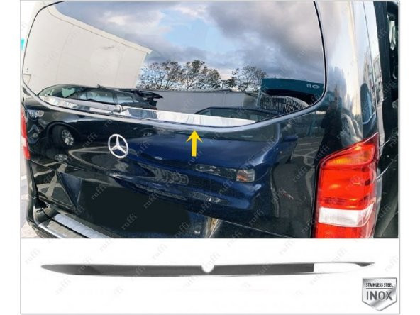 FAMS OTO AKSESUAR Mercedes Vito W447 Krom Arka Cam Alt Çıtası 2014 ve üzeri Paslanmaz Çelik