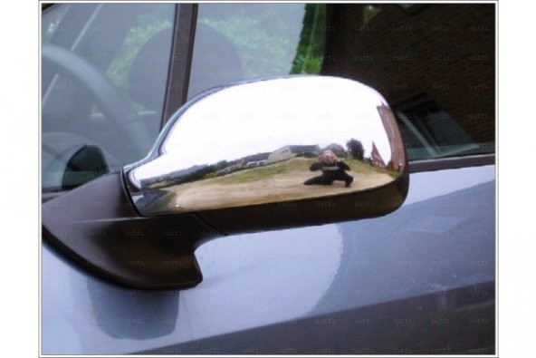 FAMS OTO AKSESUAR Peugeot 407 Krom Ayna Kapağı 2 prç. 2004-2010 Paslanmaz Çelik - 2