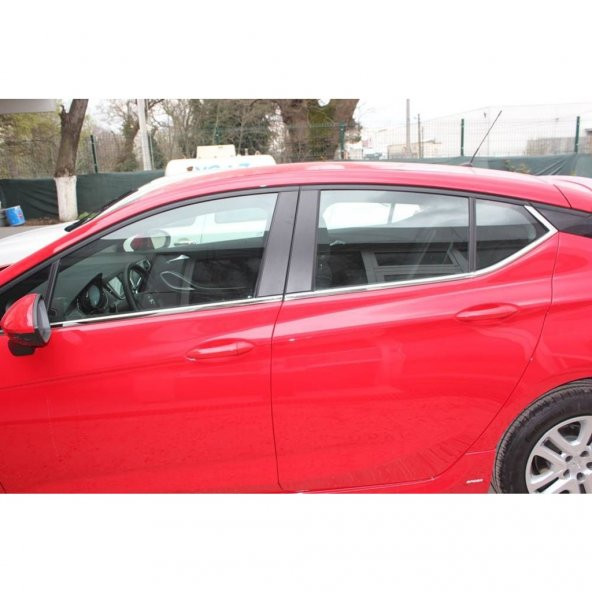 FAMS OTO AKSESUAR Opel Astra K HB Krom Cam Çıtası 8 prç. 2015 ve üzeri Paslanmaz Çelik - 2