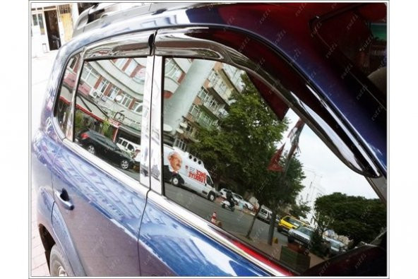 FAMS OTO AKSESUAR Hyundai Tucson Krom Cam Çıtası 4 prç. 2004-2010 Paslanmaz Çelik - 5