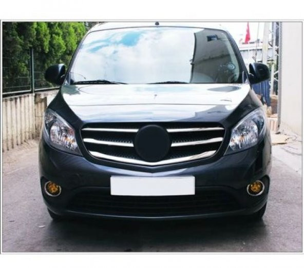 FAMS OTO AKSESUAR Mercedes Citan Krom Ön Panjur 5 prç. 2013-2020 Paslanmaz Çelik - 3