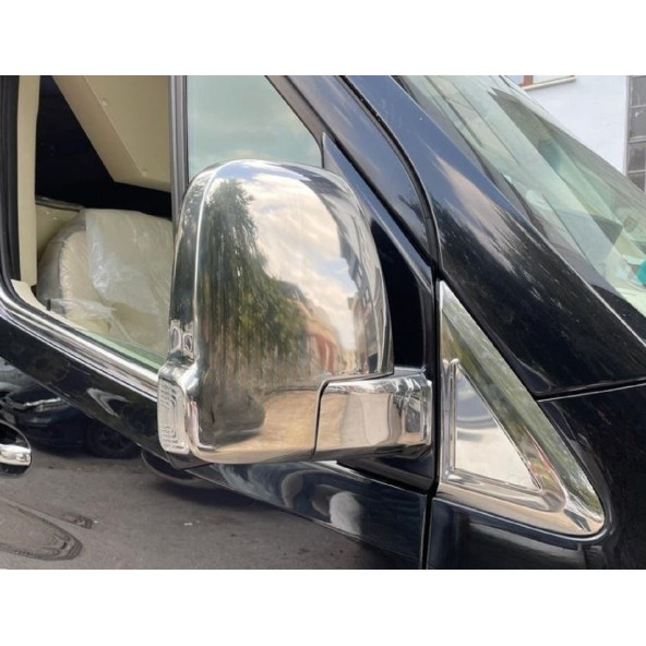 FAMS OTO AKSESUAR Mercedes Sprinter W907 Krom Ayna Kapağı 2 prç. 2018 ve üzeri Paslanmaz Çelik - Resim 3
