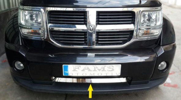 FAMS OTO AKSESUAR Dodge Nitro Krom Ön Tampon Alt Nikelaj 2007 Üzeri P. Çelik