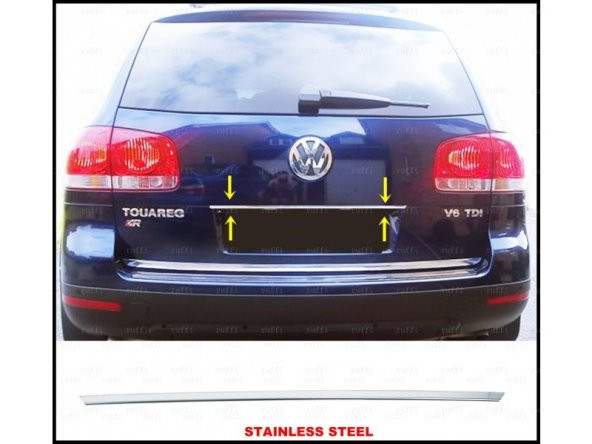 FAMS OTO AKSESUAR VW Touareg Krom Bagaj Çıtası 2002-2010 arası Paslanmaz Çelik