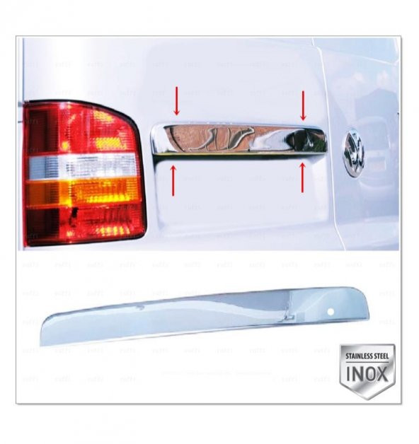 FAMS OTO AKSESUAR VW T5 Transporter Krom Bagaj Çıtası 2003-2015 P. Çelik(ÇİFT KAPI) - 1