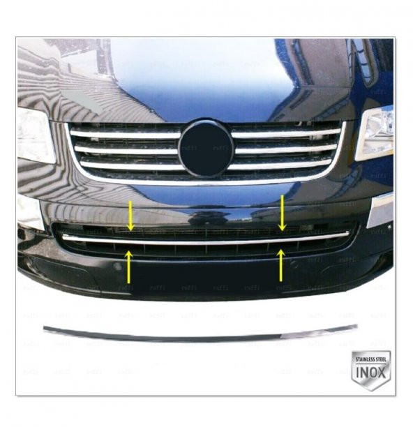 FAMS OTO AKSESUAR VW T5 MULTİVAN Krom Ön Tampon Çıtası 2003-2010 P. Çelik ürün görseli