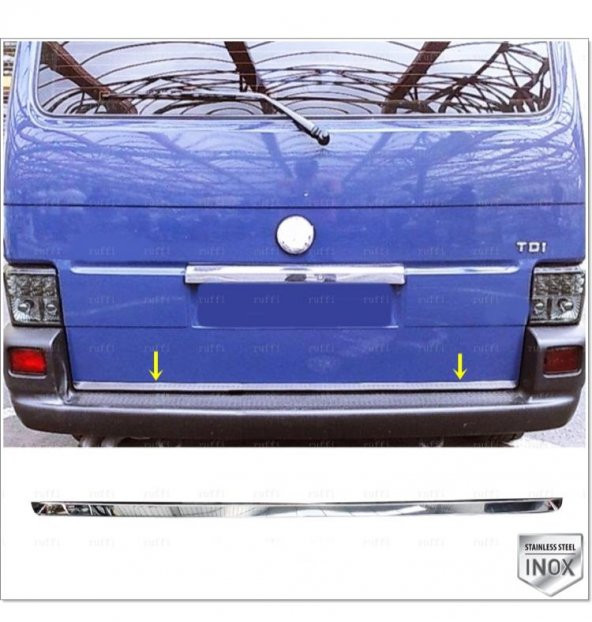 FAMS OTO AKSESUAR VW T4  Multivan Caravelle Krom Bagaj Alt Çıtası 1995-2003 P.Çelik