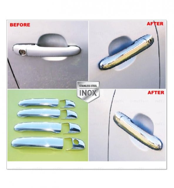 FAMS OTO AKSESUAR VW Polo Krom Kapı Kolu 4 kapı 1994-2001 Arası P. Çelik - 1