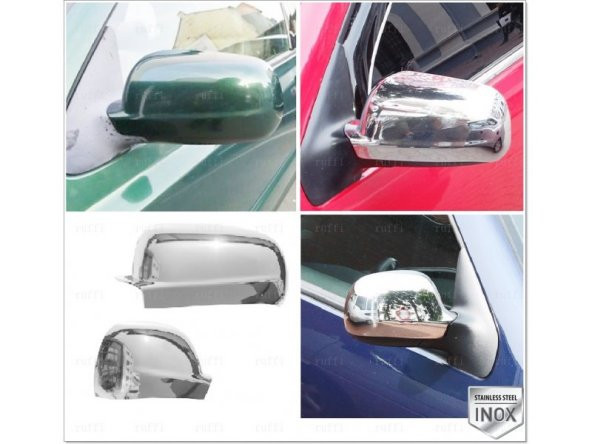 FAMS OTO AKSESUAR VW Passat 3B Krom Ayna Kapağı 2 parça 1997-2004 arası Paslanmaz Çelik