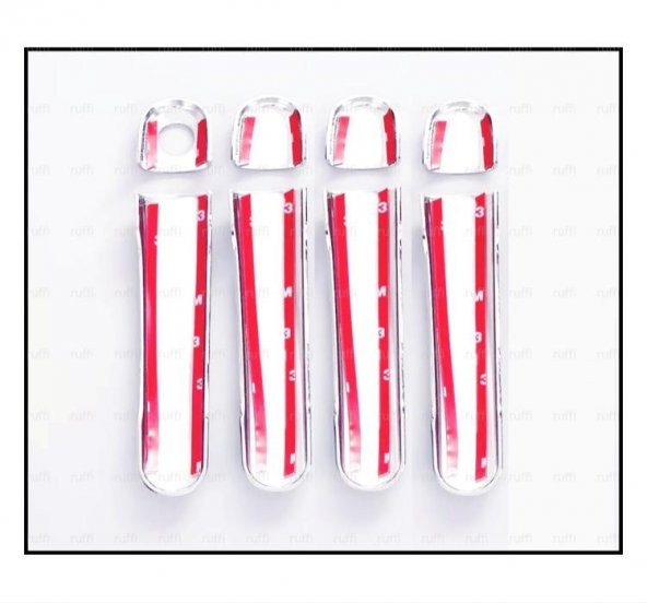 FAMS OTO AKSESUAR VW Bora Krom Kapı Kolu 4 kapı 1998-2004 Paslanmaz Çelik - Resim 2